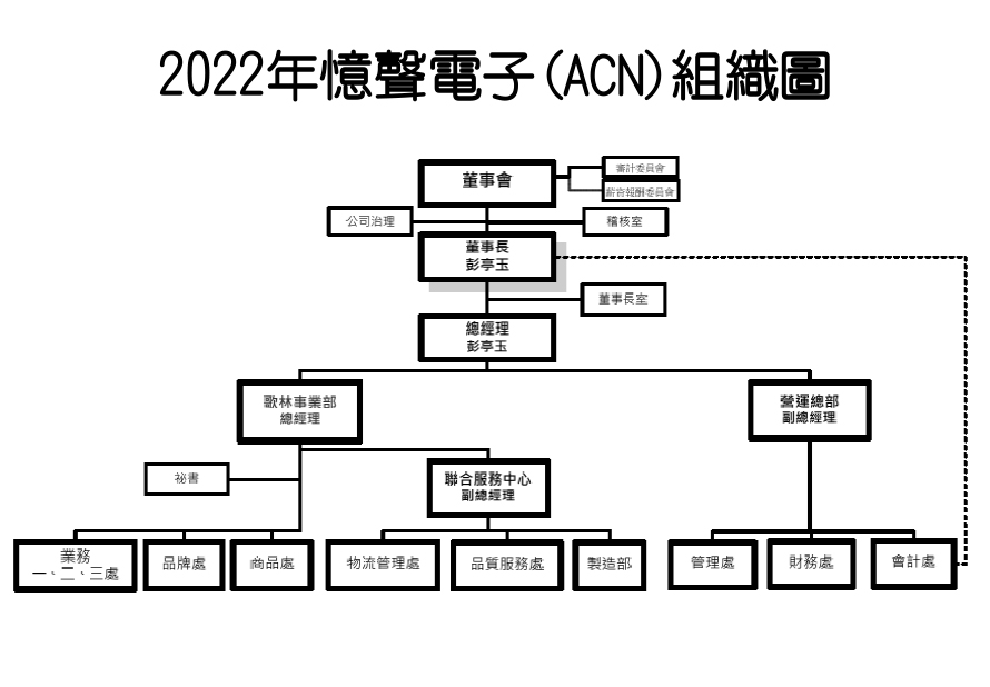 2022憶聲電子組織圖